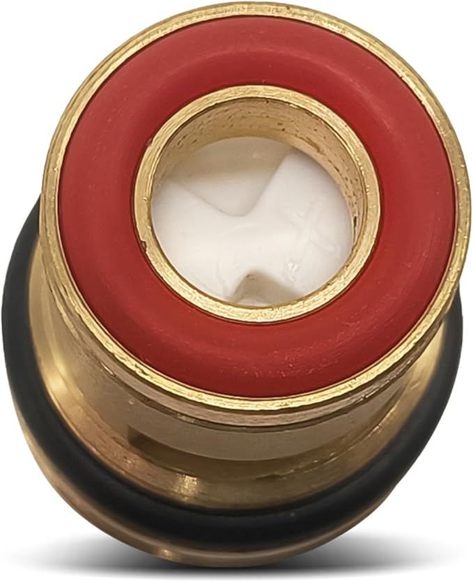 013787-45 Ceramic Cartridge Assembly Compatible with T&S Brass Faucets Pressure 20PSI-125PSI Temperature 40F-140F Hot Ceramic Cartridge Faucet Filter Element Replacement