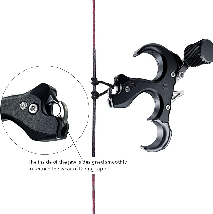Compound Bow Aid Releaser with Wrist Straps and Adjustment Tool,Archery Release Aids with 3 Thumb Release Adjustable,Aluminum Alloy Aids.for Left and Right Handers.