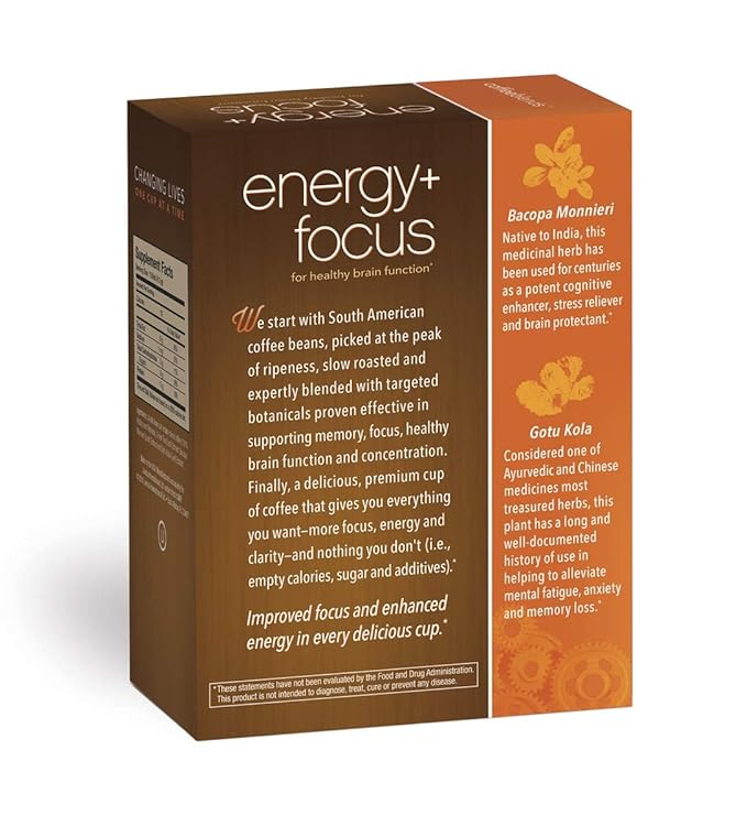 Javita Energy + Focus Instant Coffee Packets, 100% South American Arabica & Robusta Blend, plus Herbs for Clarity, Energy, & Focus, Keto, Dieters Drink, 3 boxes of 24 (4.2g) sticks-FlexoryFit