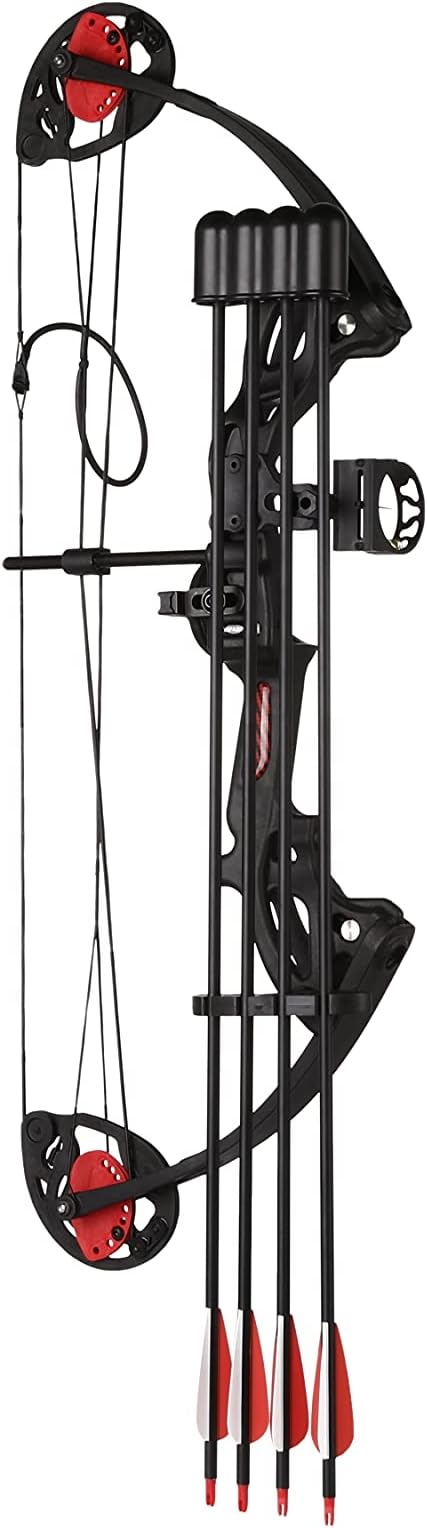 Compound Bow Archery for Youth and Beginner, Right Handed,19”-28” Draw Length,15-29 Lbs Draw Weight, 260 fps