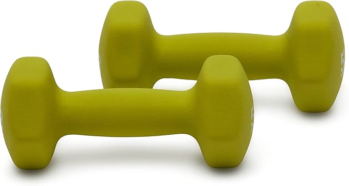 Amazon Basics Neoprene Dumbbell Hand Weights for Exercise and Muscle Toning-FlexoryFit