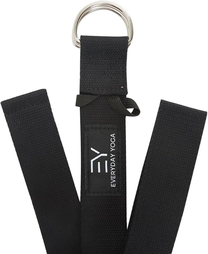 Everyday Yoga Super Strong Strap with Metal D-ring Buckle - Improve Flexibility, Stretching, and Physical Therapy Fitness.-FlexoryFit