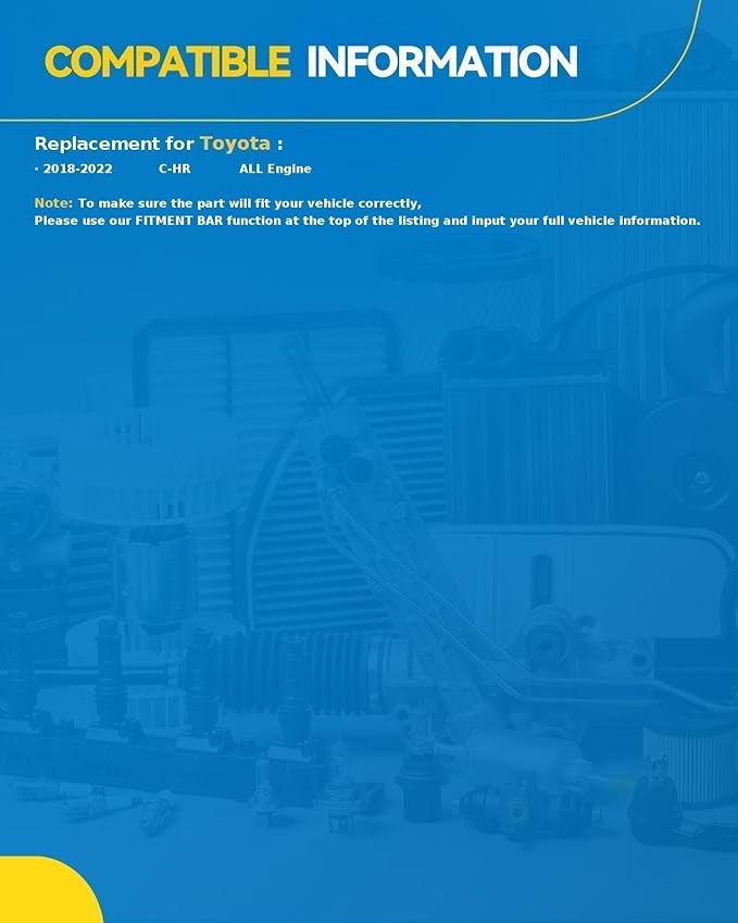 PHILTOP Cabin Air Filter, CF12214 Replacement for Toyota C-HR 2018 2019 2020 2021 2022, Cabin Filter with Activated Carbon Replace CAF2191 CAF15007