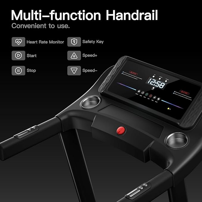 3-in-1 Portable Under Desk Treadmill, 17% Incline Walking Pad Treadmills for Home and Office, Folding Treadmill with 2.5 HP Quiet Brushless, 300 LBS Capacity