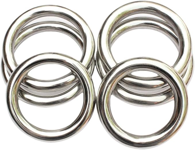 ZooBoo 2pcs Wing Chun Stainless Steel Training Rings (Pair) – Yeung Sau & Sticky Hand Strength Training for Wing Tsun, Siu Lum, and Kung Fu Practitioners-FlexoryFit