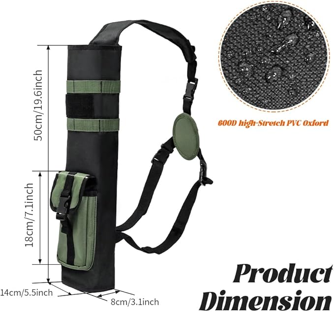 PSKOOK Archery Lightweight Back Arrow Quiver