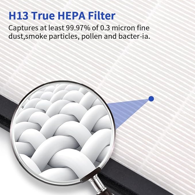 2 Pack HAP602 Replacement Filter Compatible with ECOSELF HAP602 / HAP602WF Air Purifier, Air Purifiers Replacement Filter for Home Large Room