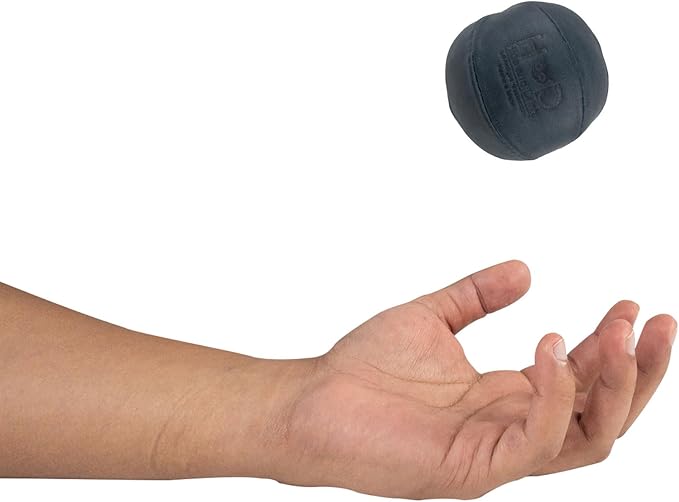 Hide & Drink, Stress Ball, Relieve Fidgeting and Anxiety, Exercise Hand, Squishy Tension Accessory, Great for The Office, Classic Style, Full Grain Leather, Handmade, Slate Blue-FlexoryFit