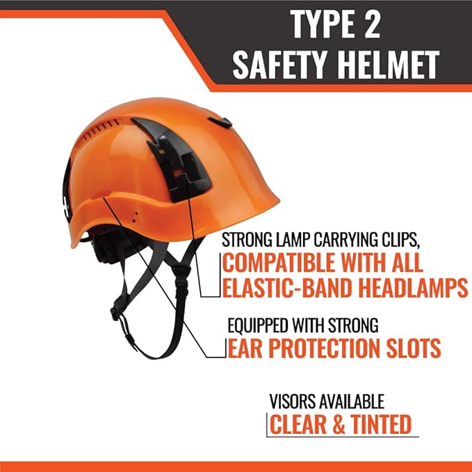 Malta Dynamics APEX Type 2 Safety Helmet – OSHA and ANSI Z89.1 Compliant Safety Hard Hats for Construction Workers and Vented Helmet for Head Protection