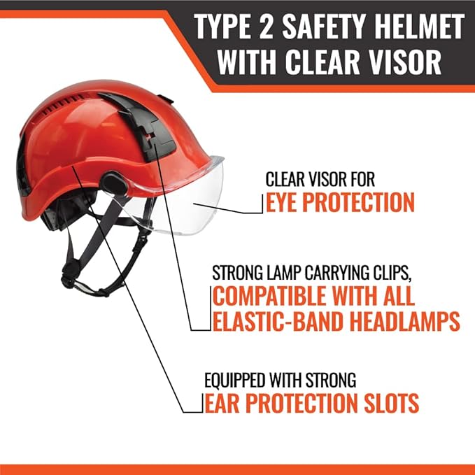 Malta Dynamics APEX Type 2 Safety Helmet – OSHA and ANSI Z89.1 Compliant Safety Hard Hats for Construction Workers and Vented Helmet for Head Protection