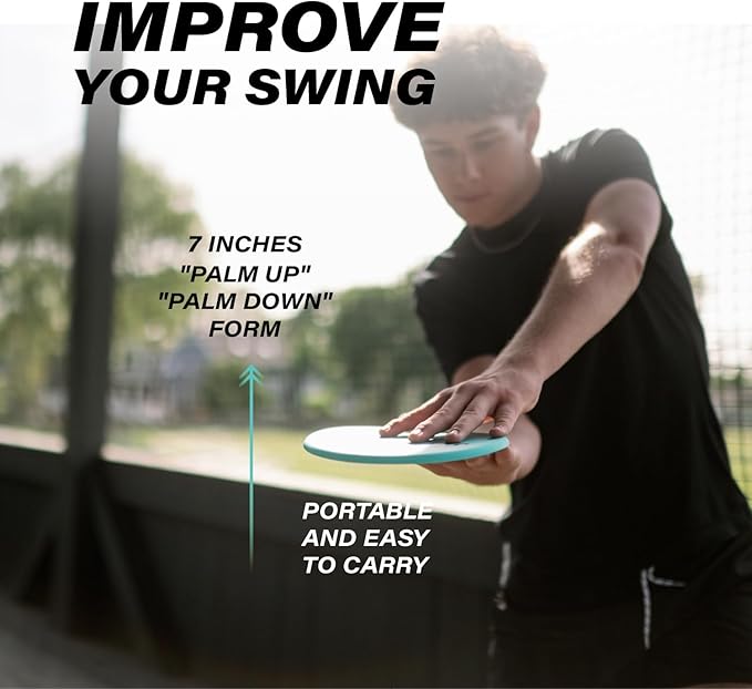 Swing Disk Baseball Swing Trainer, Baseball Hitting Trainer Disks for Improving Baseball Swing, Baseball Training Equipment to Analyze Swing and Improve Batting Mechanics