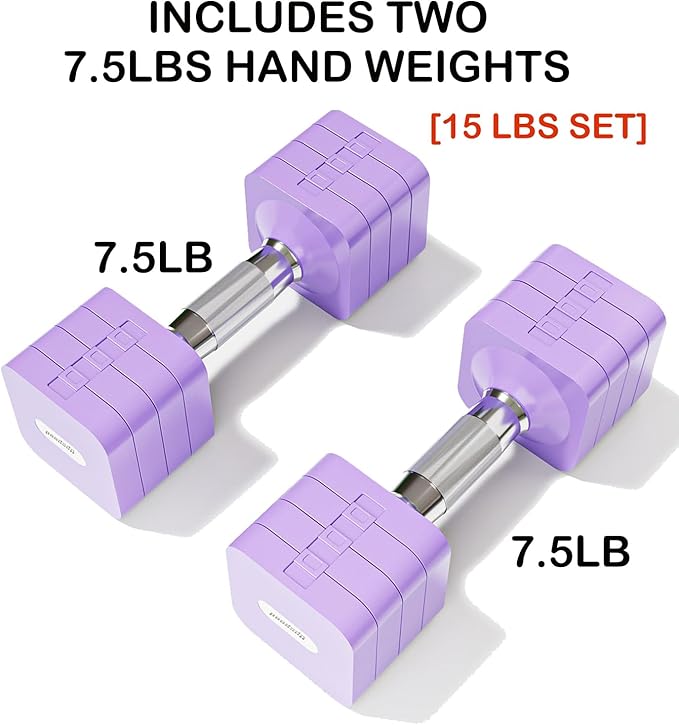 15LB 20LB 50LB Adjustable Dumbbell Set Free Weights Dumbbells Set for Women Men Hand Weights Sets Adjust Dumbbell Weight Sets for Home Gym Exercise Workout Strength Training Equipments-FlexoryFit