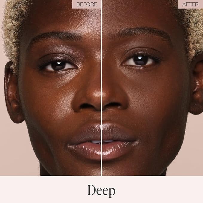 Jouer Soft Focus Hydrate & Setting Powder - Pressed Powder with Matte Finish - Blurring Powder for Fine Lines and Pores - Set Face Makeup Foundation or Concealer - Deep-FlexoryFit