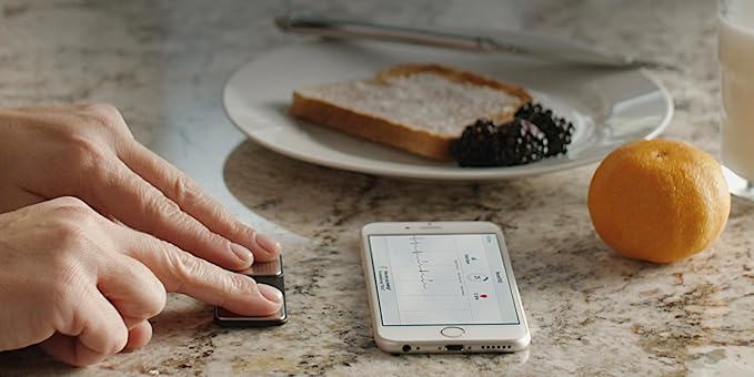 KardiaMobile 6-Lead Personal EKG Monitor – Six Views of The Heart – Detects AFib and Irregular Arrhythmias – Instant Results in 30 Seconds – Works with Most Smartphones-FlexoryFit