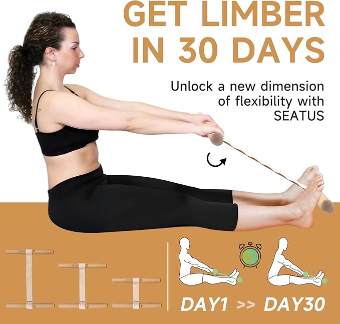 Innovative Muscle Stretching Device, Adjustable Length Hamstring Stretcher Redefines Flexibility, Pain Relief and Wellbeing for Your Entire Body Easily Perform Yoga and Stretching at Home!-FlexoryFit