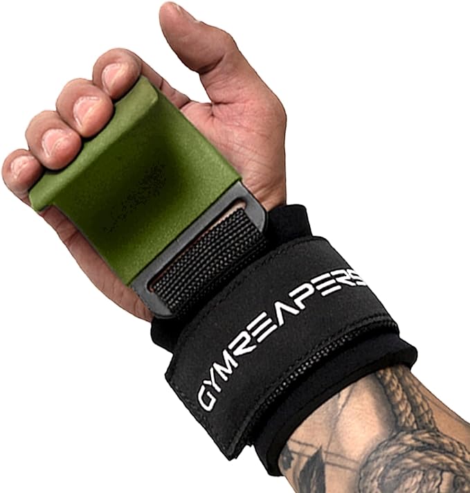 Gymreapers Weight Lifting Hooks (Pair), Heavy Duty Power Wrist Straps Hand Grip Support For Deadlifts, Pull Ups, Shrugs - Gym Gloves For Men and Women-FlexoryFit