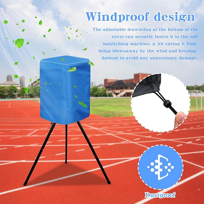 Pitching Machines Cover - Waterproof 600D Oxford Fabric, Dustproof, Resistant, Sunproof Hack Attack Pitching Machine Cover for Baseball/Softball All-Weather Protection