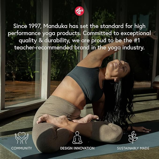 Manduka X Yoga Mat 71" - 5mm | High Performance Fitness Mat | Durable Design | Yoga, Outdoors, Stretching | 71 x 24 inches-FlexoryFit