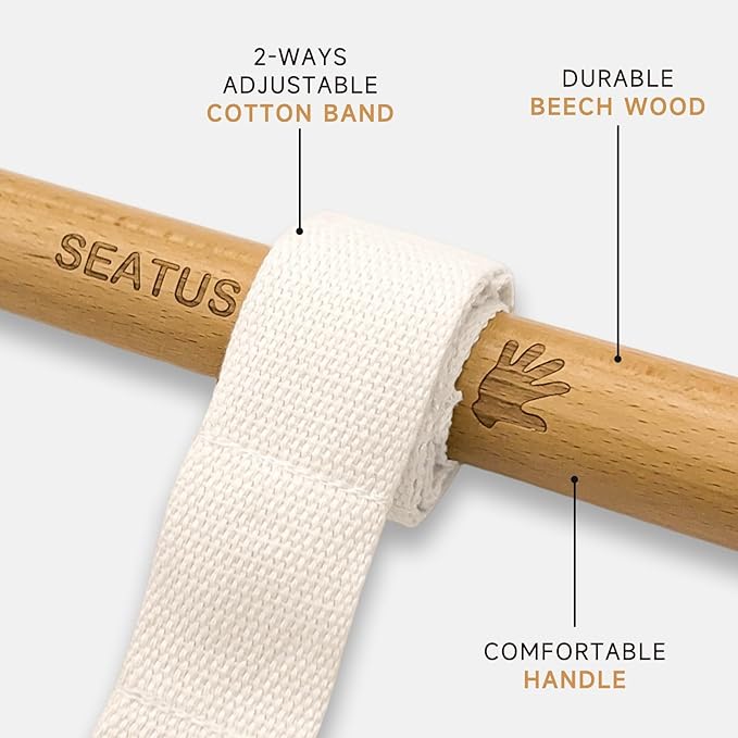 Innovative Muscle Stretching Device, Adjustable Length Hamstring Stretcher Redefines Flexibility, Pain Relief and Wellbeing for Your Entire Body Easily Perform Yoga and Stretching at Home!-FlexoryFit