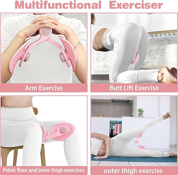 Inner Thigh and Pelvic Floor Muscle kegel Exerciser Toner for Women and Man, Leg Workout Exercise Equipment Device HIPS Pelvis Trainer Machine kegal excersize Toner-FlexoryFit