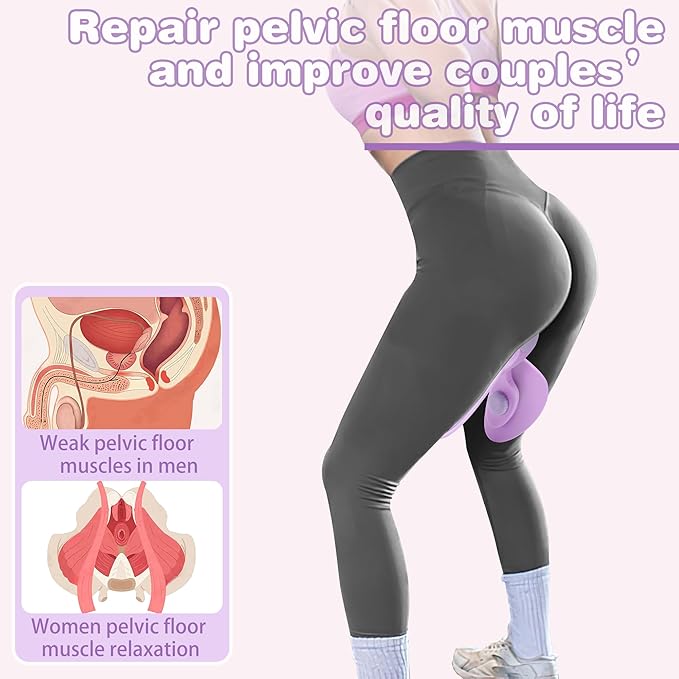 Inner Thigh and Pelvic Floor Muscle kegel Exerciser Toner for Women and Man, Leg Workout Exercise Equipment Device HIPS Pelvis Trainer Machine kegal excersize Toner-FlexoryFit