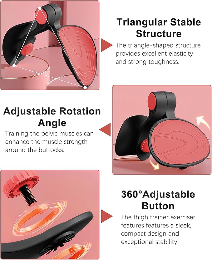 Hip Trainer Kegel Exerciser, Pelvic Floor Trainer, Kegel Trainer for Postpartum Rehabilitation, Trimmer Inner Thigh, Thigh Toner Workout-FlexoryFit