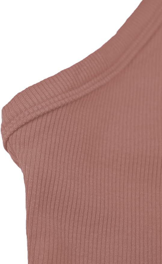iGENJUN Workout Tops for Women Racerback Basic Tank Summer 2025 Camisole V Neck Slim Fit Ribbed Sleeveless-FlexoryFit
