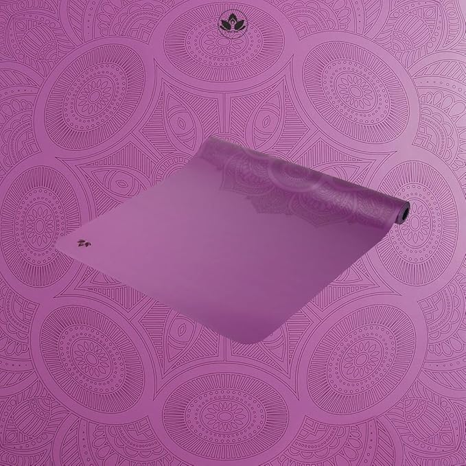 Clever Yoga Liquid Balance Thick Yoga Mat - Pro Exercise Yoga Mat with Non-Slip Surface for Home Gym, Earth-Friendly & Recyclable Pilates and Workout Pad Women & Men, 4.5 mm-FlexoryFit