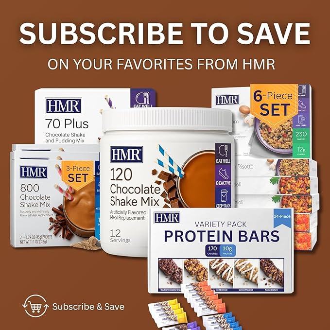 HMR 120 Shake Meal Replacement Powder | Mocha Shake Mix to Support Healthy Weight Loss | 12g of Protein | Nutritional Drink | Low Calorie Food | 12 Servings-FlexoryFit