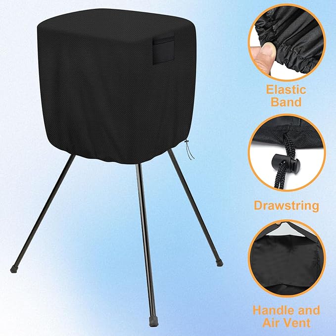 Pitching Machines Cover, Heavy Duty 600D Durable Waterproof Dustproof Covers, Universal Fit for Most Softball/Baseball Machines, All-Weather Indoor/Outdoor Protection( 31 x 29 x 34",Cover Only)