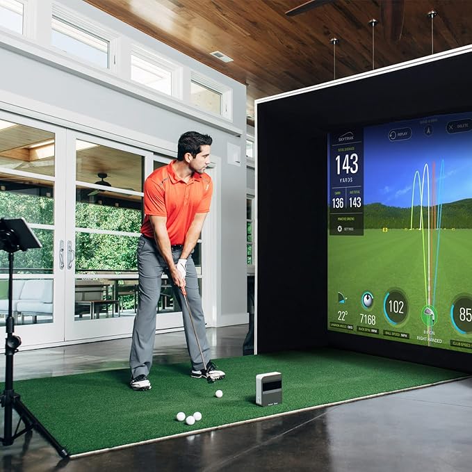 SkyTrak Golf Launch Monitor and Golf Simulator with Metal Protective Case