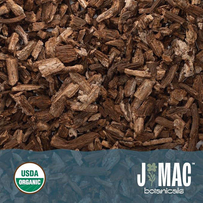 J Mac Botanicals, Organic Burdock Root Tea (16 oz), Certified USDA Organic Burdock Root herb, fresh dried herb from Eastern Europe-FlexoryFit