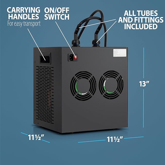 Chiller 2.0 for Ice Bath and Cold Plunges Including All Hoses and Pumps. 1/3 HP, 2/3 HP, 1 HP Models
