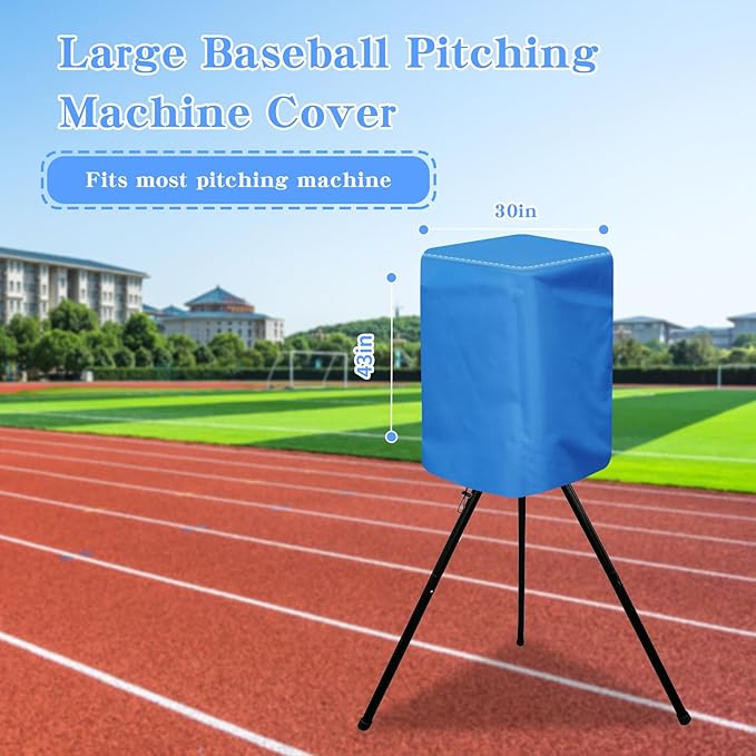 Pitching Machines Cover - Waterproof 600D Oxford Fabric, Dustproof, Resistant, Sunproof Hack Attack Pitching Machine Cover for Baseball/Softball All-Weather Protection