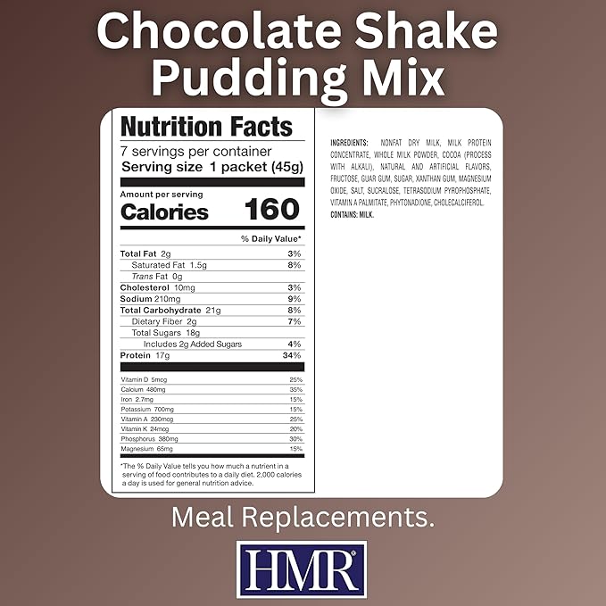 HMR 800 Shake Meal Replacement Mix | Chocolate Shake Powder to Support Healthy Weight Loss | 17g of Protein | Easy to Make | Low Calorie Food | 7 Servings-FlexoryFit