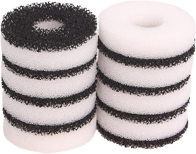 Compatible Filter Carbon Ring Service Kit Fit for Biorb Aquarium (8X Foam, 8X Carbon)