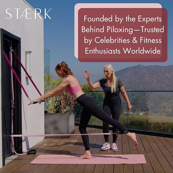 STAERK Pilates Suspension Training System - Premium Resistance Training Kit - At-Home Pilates for Strength & Flexibility - Resistance Bands Set for Home Gym, Travel, and Outdoors-FlexoryFit