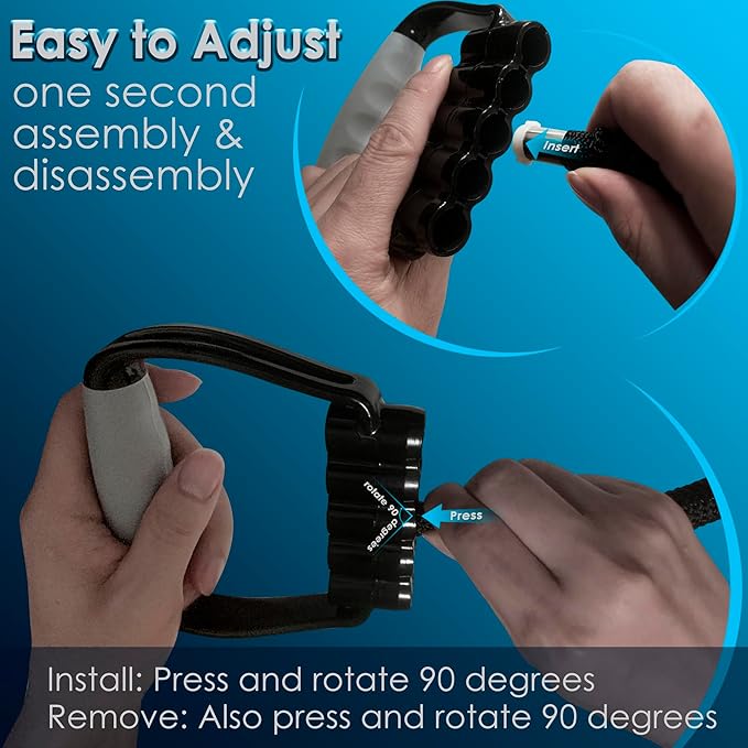 5-Level Chest Expander with Adjustable Resistance Bands, Exercise Band with Handle, Suitable for Men and Women of Different Strength Classes Fitness, Yoga, Training Home Gym Equipment-FlexoryFit