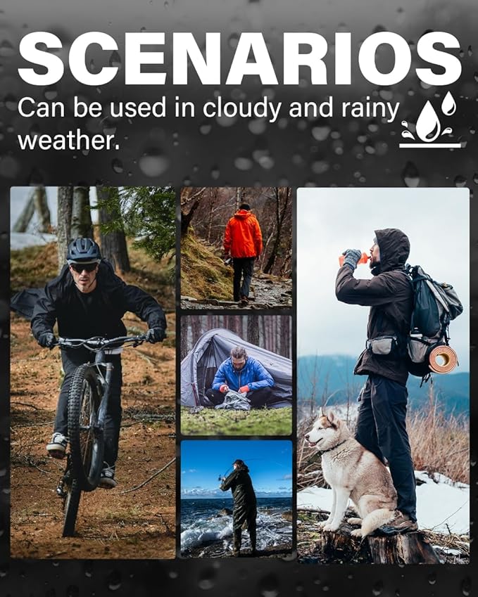 iCreek Men's Rain Jacket Lightweight Waterproof Packable Rain Shell Jacket Raincoat with Hood Windbreaker for Cycling, Golf-FlexoryFit