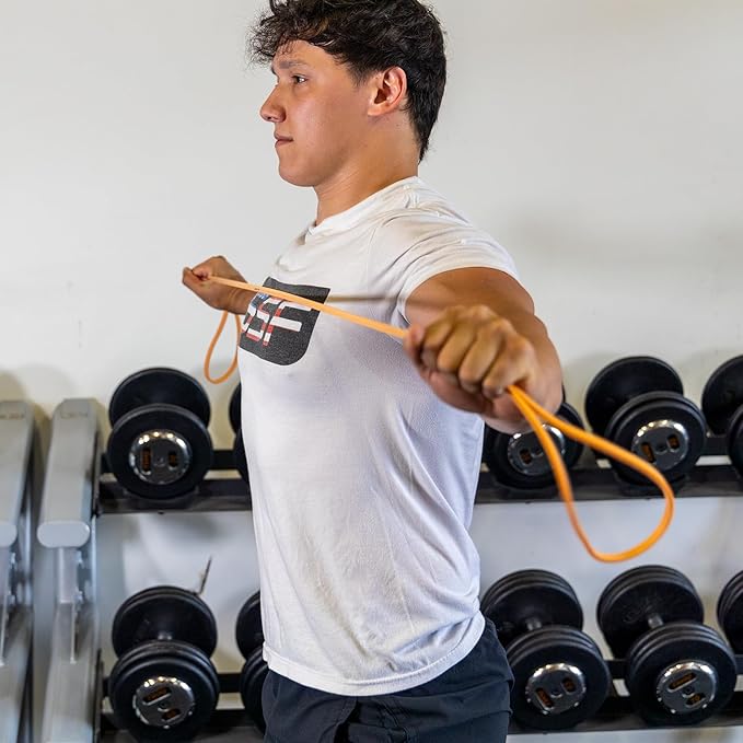 Serious Steel Fitness 37" Resistance Training Bands (Portable Exercise Band System Training Bands- Great for Individuals Looking for Tension Throughout The Exercise)-FlexoryFit