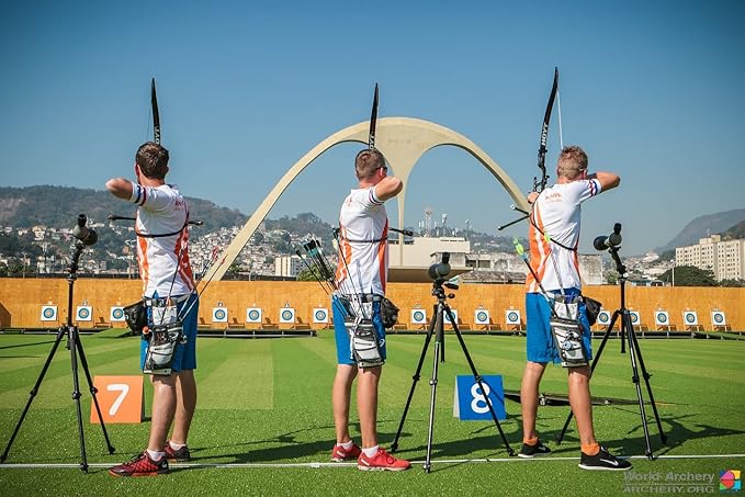 SUNYA X510 Field & Competition Hip Arrow Quiver | 3-Slot Noise-Free Archery Quiver with Sturdy Storage System (42x18cm)