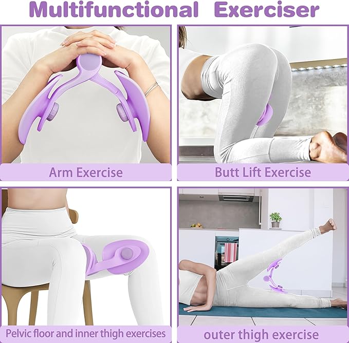Inner Thigh and Pelvic Floor Muscle kegel Exerciser Toner for Women and Man, Leg Workout Exercise Equipment Device HIPS Pelvis Trainer Machine kegal excersize Toner-FlexoryFit