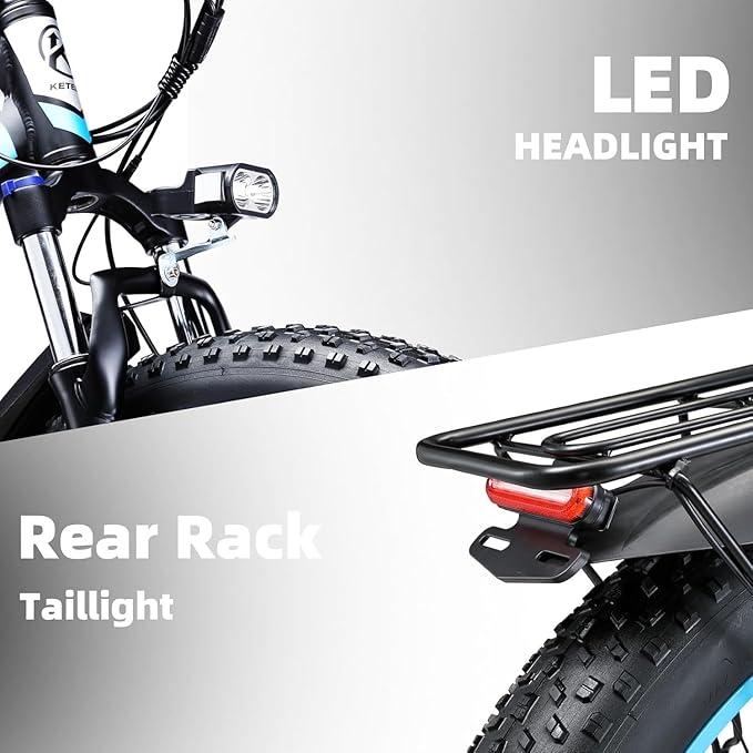 Electric Bike for Adults,26" x 4" Fat Tire Ebike,28MPH 1000W Motor Peak Power 2000W Electric Bicycles,48V 15AH Removable Battery,21 Speed Mountain Snow Beach E Bike