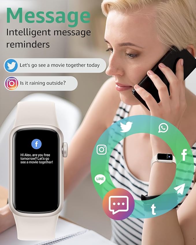 IMFRCHCS Fitness Tracker,Smart Watch with 1.47" Touch Display,137+Sport Modes Fitness Watch with Heart Rate Sleep Monitor, Step Counter,IP68 Waterproof Activity Trackers for Women Men-FlexoryFit