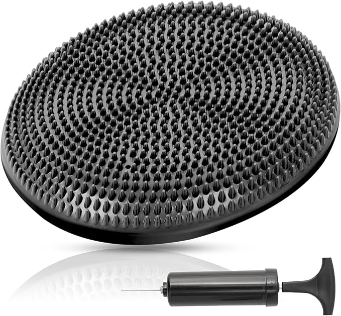 Primasole Balance disc 1 PC Comes with an air Pump Exercise Disk for Stability Workout-FlexoryFit