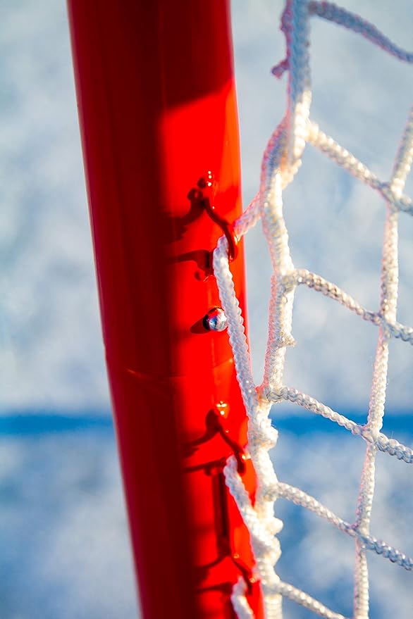 Skywalker Sports Competitive Series 6’ x 4’ Hockey Goal, White/Red (SSHG6400)