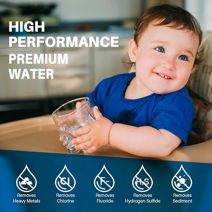 POOLPURE Garden Hose End Pre Filter for Pool, Hot Tub, Spa, Greatly Reduces Chlorine, Heavy Metals, Odor, Fits Any Standard 3/4" Garden Hose Thread, Up to 8,000 Gallons, 1PACK