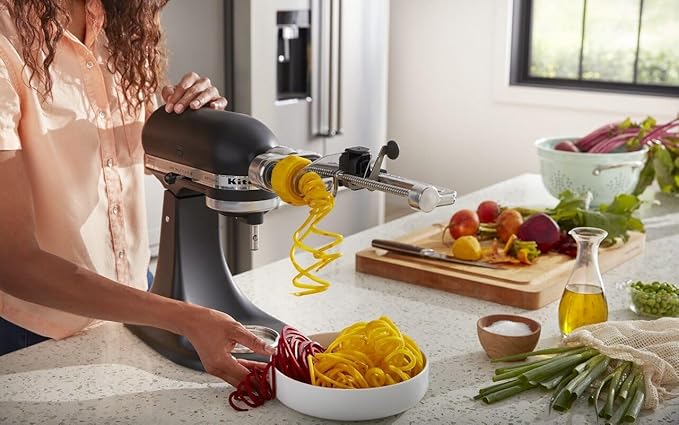 KitchenAid Stand Mixer Attachment, KSM1APC Fruit and Vegetable Spiralizer-FlexoryFit