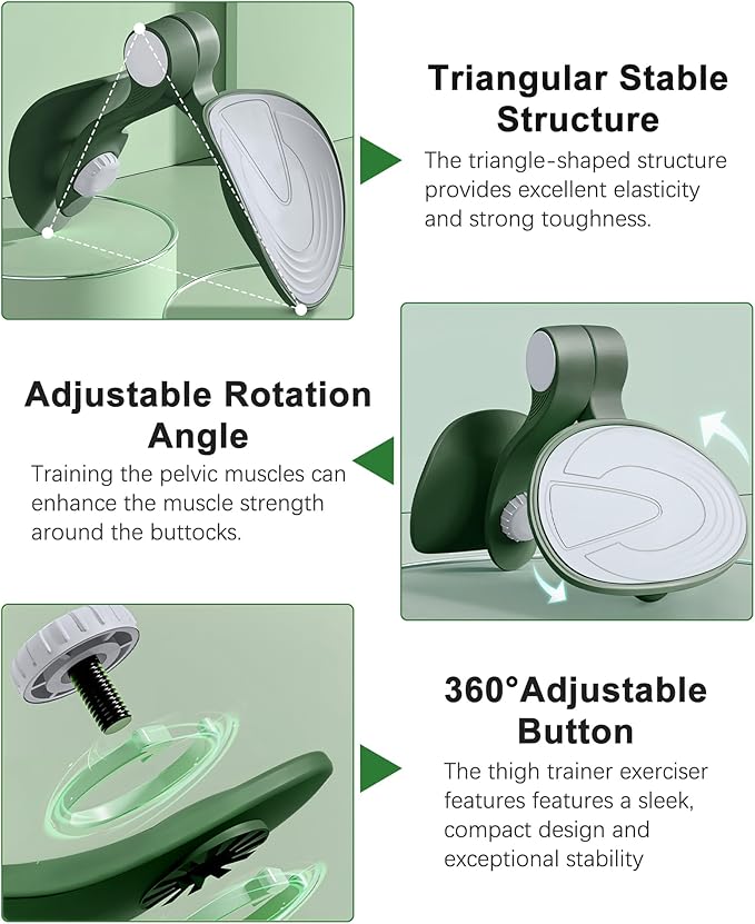 Hip Trainer Kegel Exerciser, Pelvic Floor Trainer, Kegel Trainer for Postpartum Rehabilitation, Trimmer Inner Thigh, Thigh Toner Workout-FlexoryFit