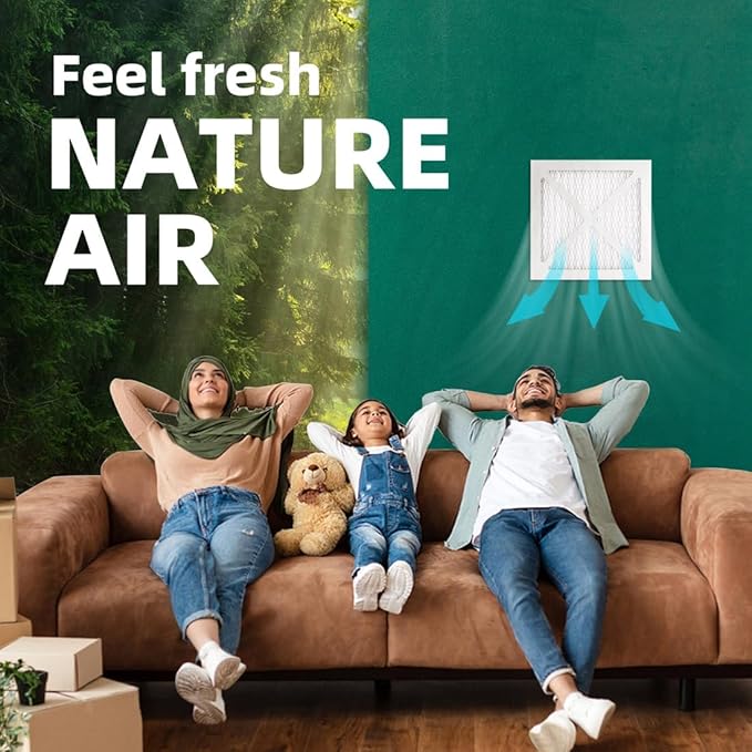 (6 Pack) 14x14x1 Furnace Air Filters, MPR 1900 & FPR 10, MERV 13 Pleated Air Filter (Actual Size: 13.75x13.75x0.75 inch)